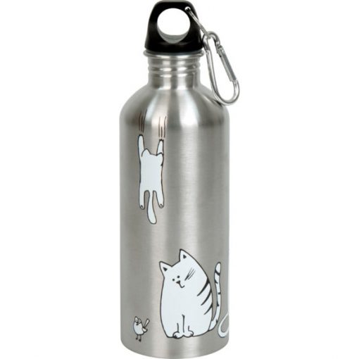 Edelstahlflasche Cool Bottle "Funny Cats" – Bild 2