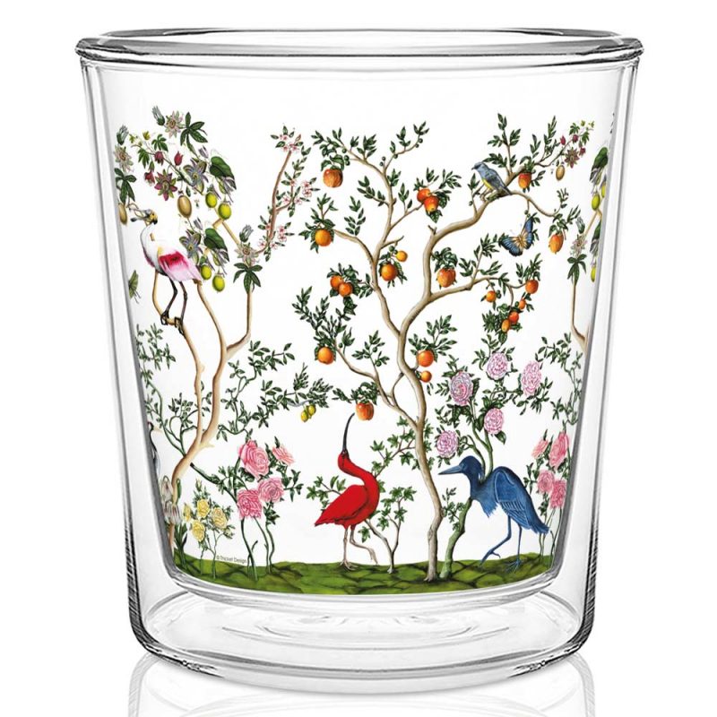 Doppelwandglas Cappuccino „Birds Chinoiserie“ Caffè del Conte