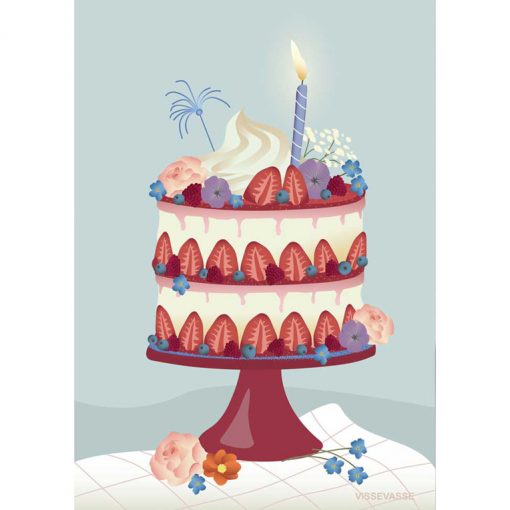 Billet „Cake with Strawberries“